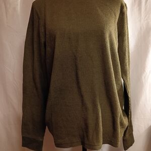 Men's Olive Long Sleeve Shirt